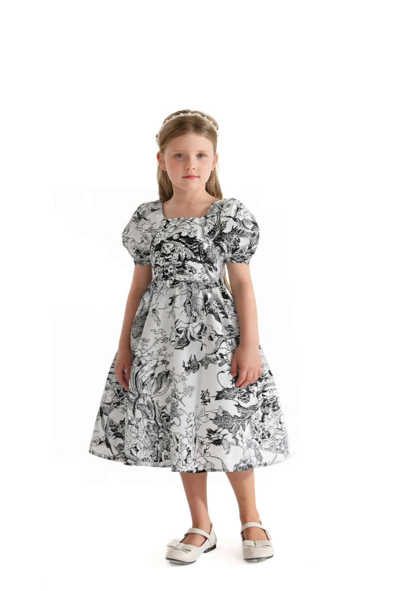 Black Encrè Floral Garden Dress
