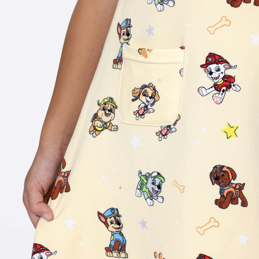 PAW Patrol: Classic Bamboo Terry Daywear Girls' Short Sleeve Dress