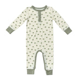 Baby Boy Snap Romper in Miniature Frogs
