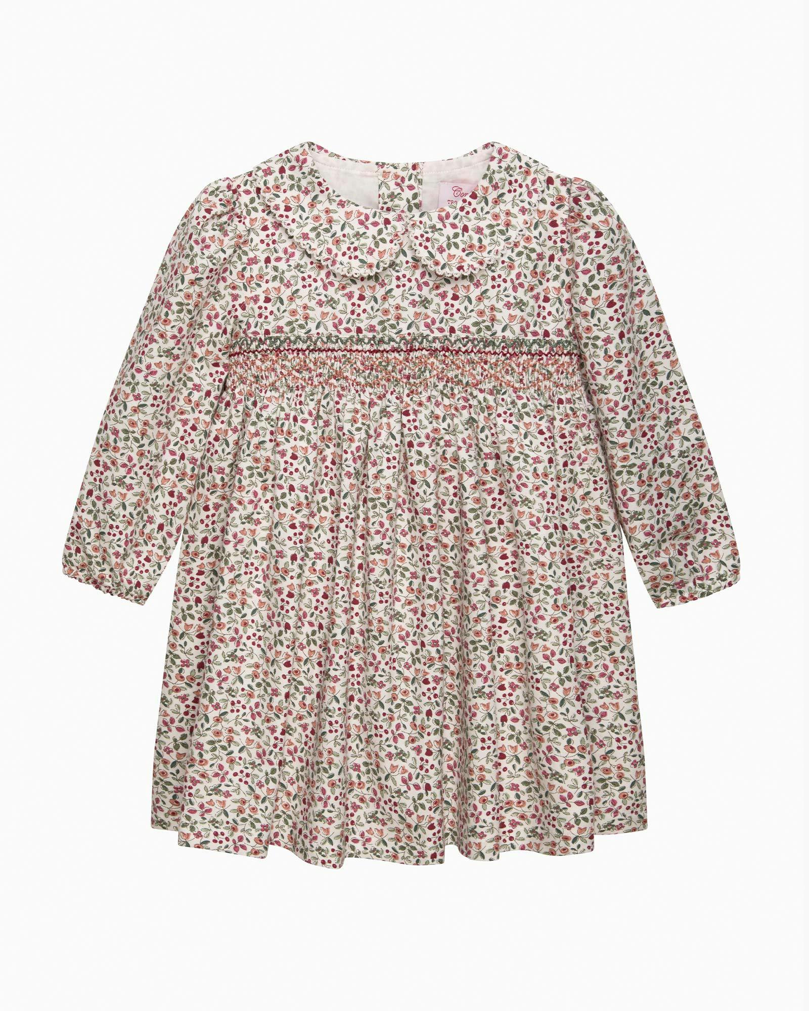 Baby Edie Berry Floral Smocked Dress