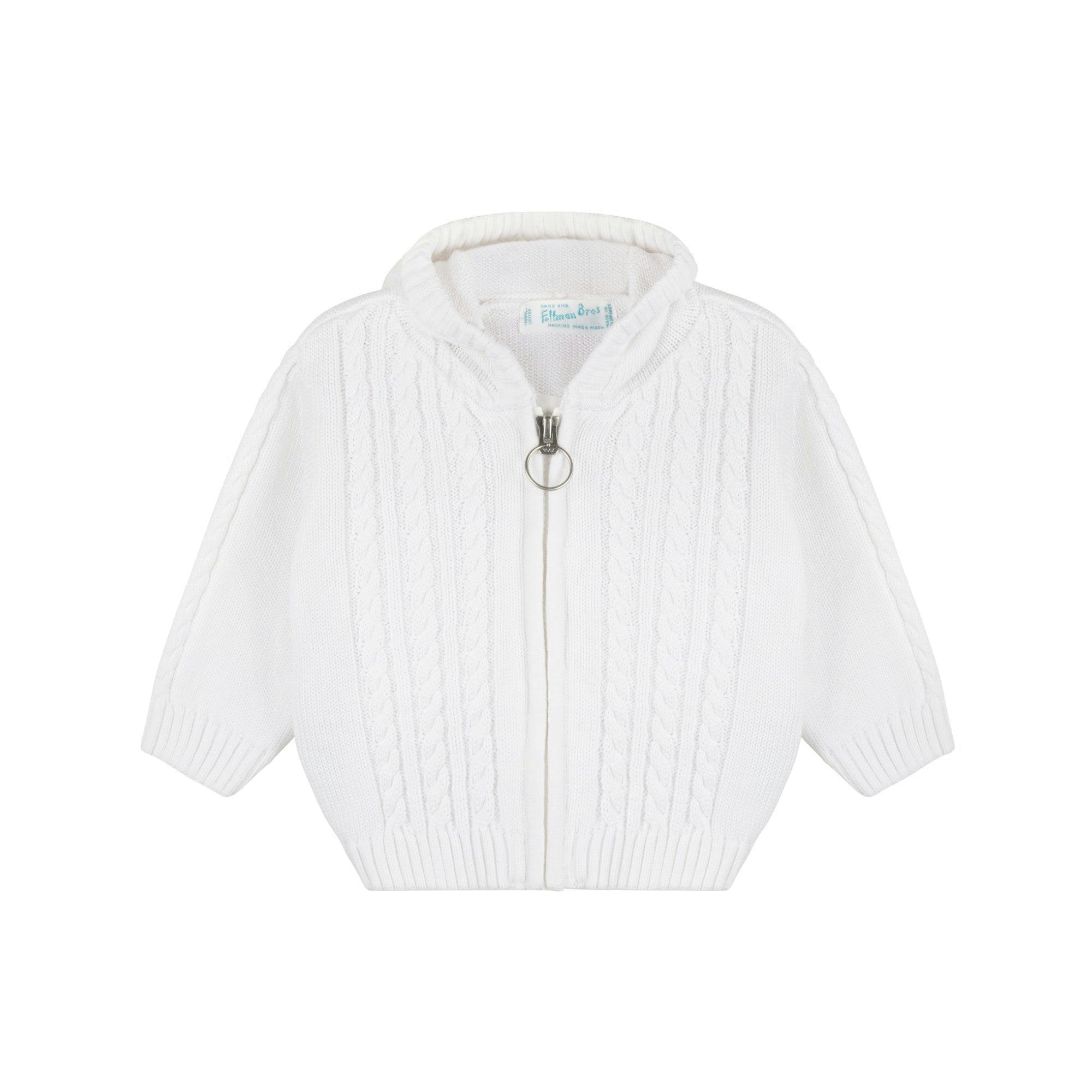 Cable Zip Up Hooded Sweater