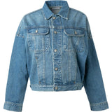 The Ryder Cropped Batwing Sleeve Denim Jacket