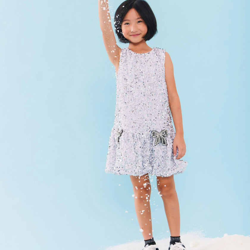 Shimmer Bow Party Dress