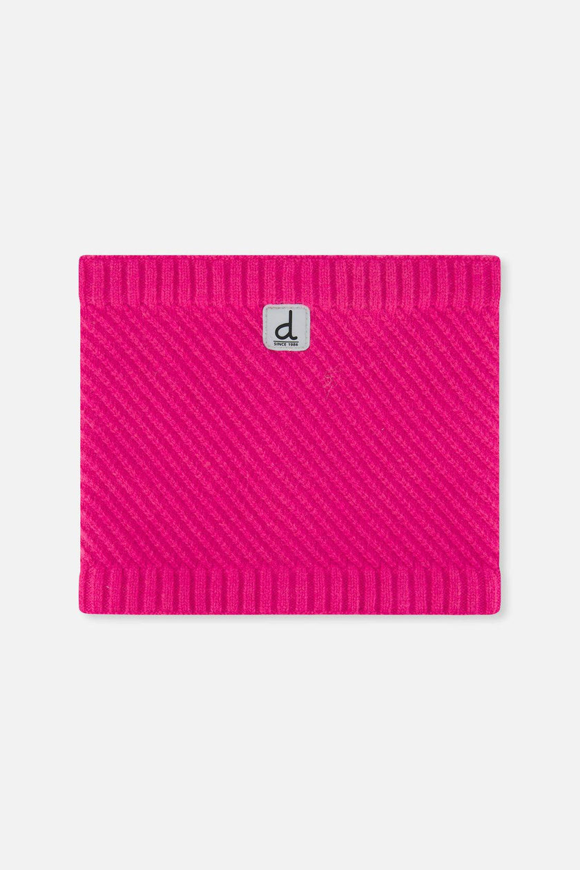 Winter Knit Neckwarmer Bright Pink