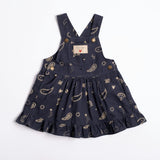 Overall Dress in Midnight Bandana