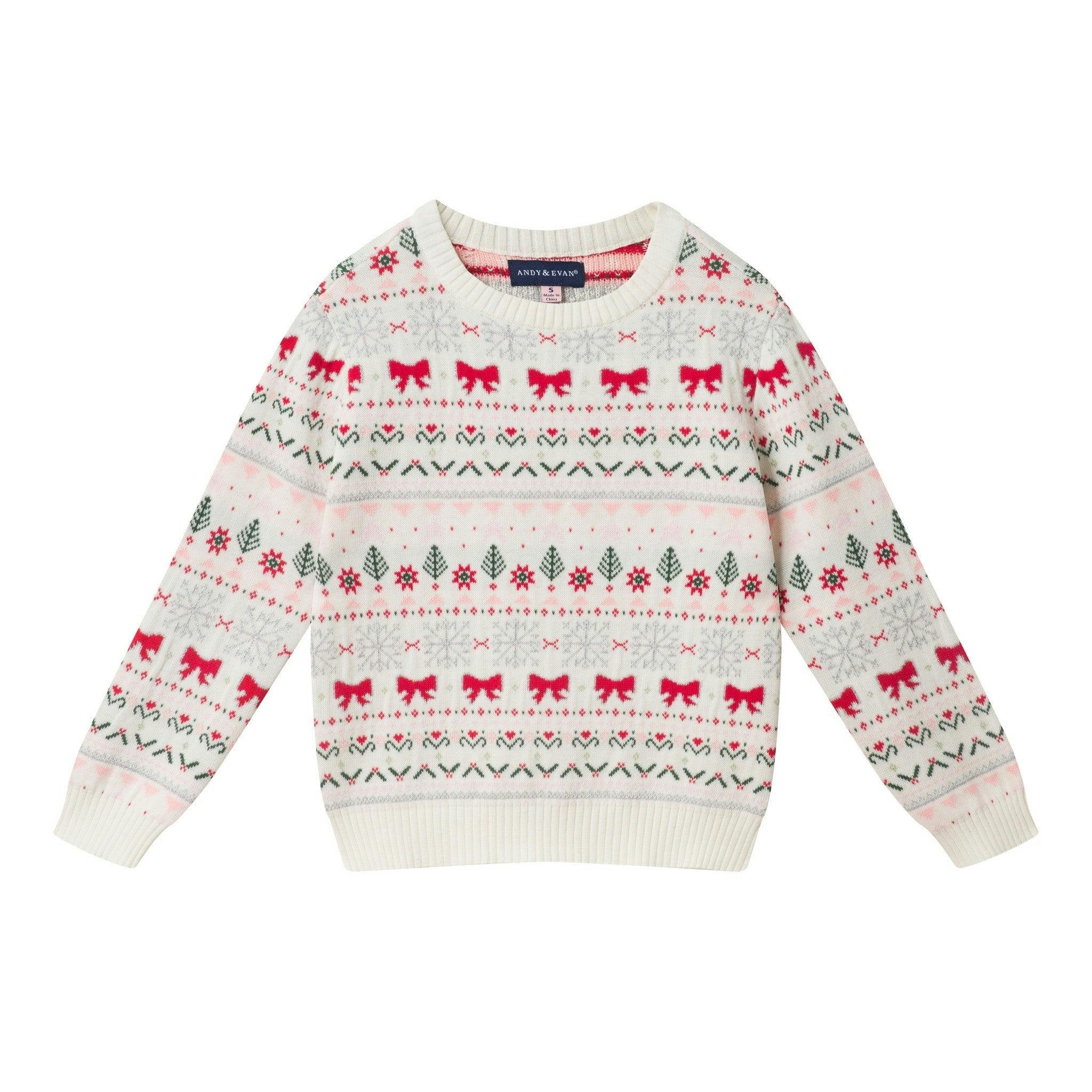 Girls (4-6X) Sweater & Skirt Set | Holiday Fair Isle