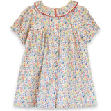 Toddler Emily dress with Lace trim | Yellow Petal Confetti