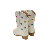 Pastel Ombre Hearts Cowgirl Boots