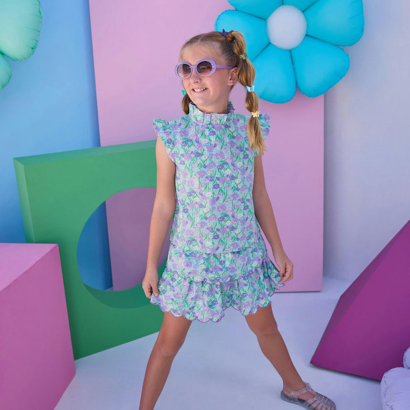Angel Sleeve Tinsley Top - Tillies Tulips