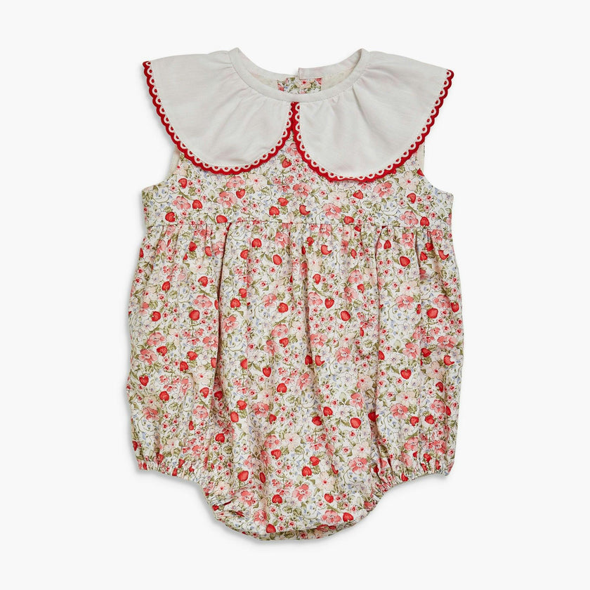 Laura Romper Strawberry Print