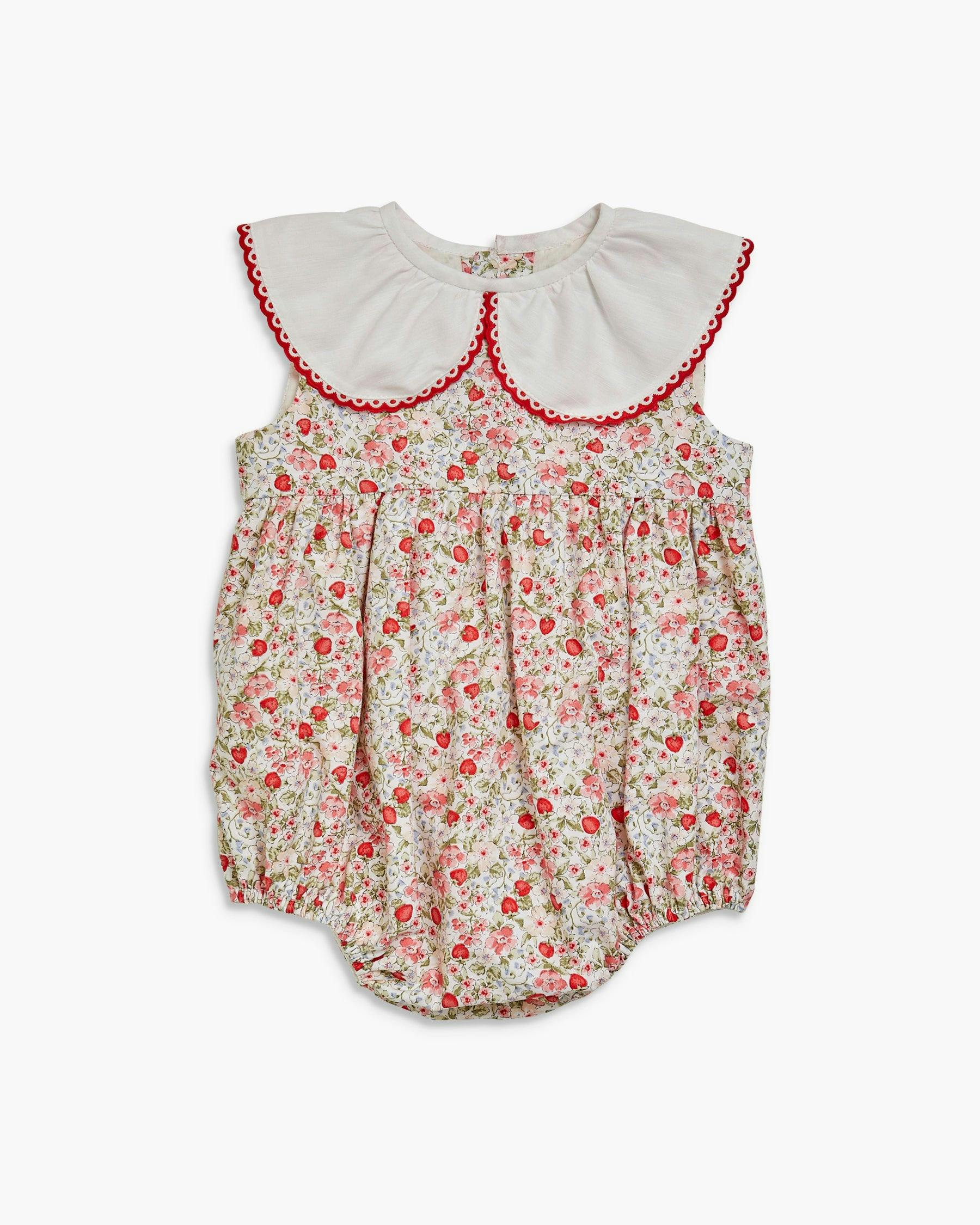 Laura Romper Strawberry Print