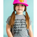 Kids Menu Crew Neck Tee, Prints