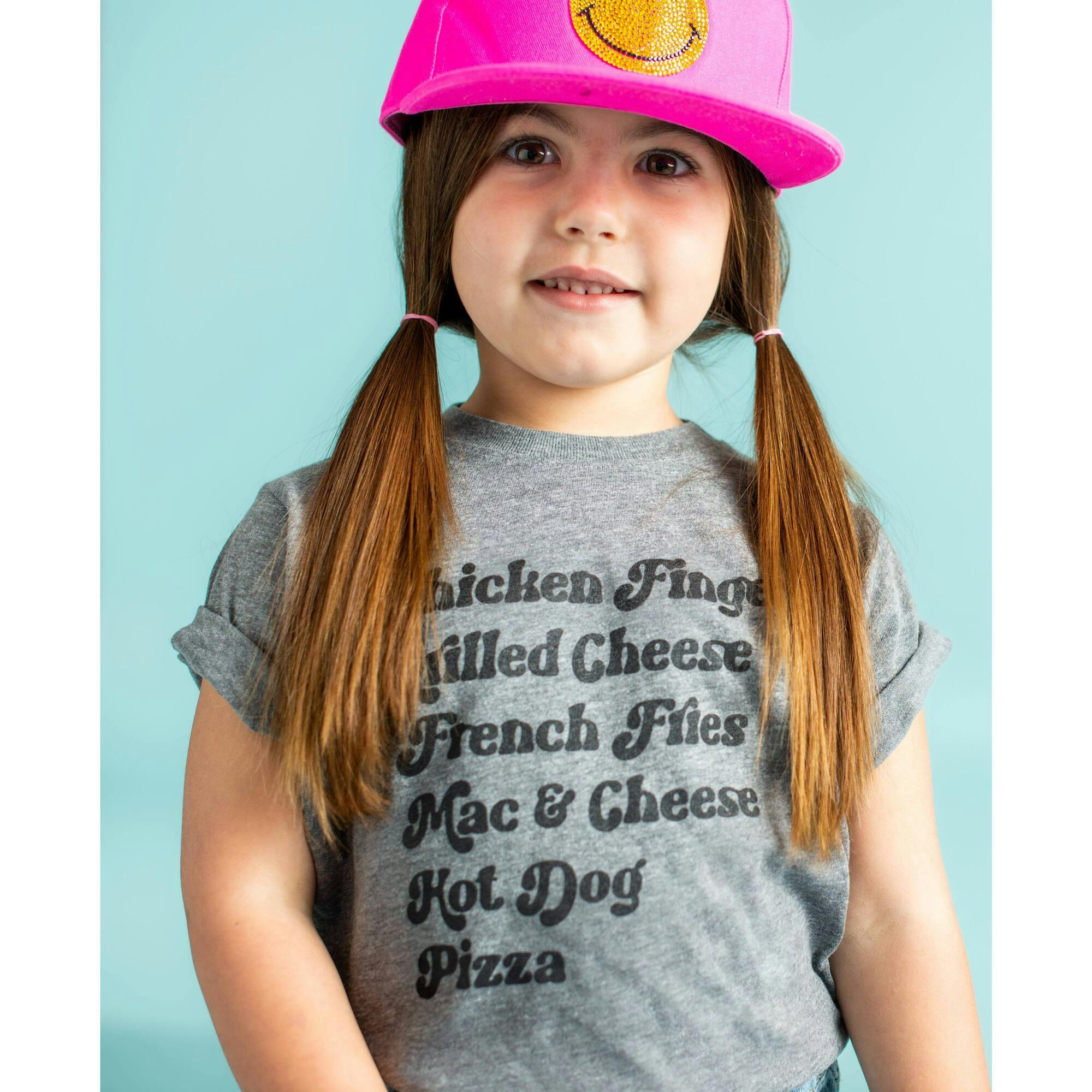 Kids Menu Crew Neck Tee, Prints