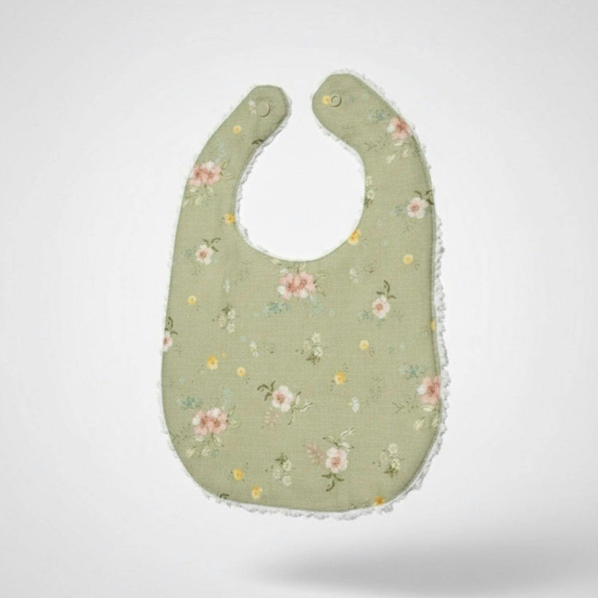 Layette Linen Bib – Hedgerow Floral
