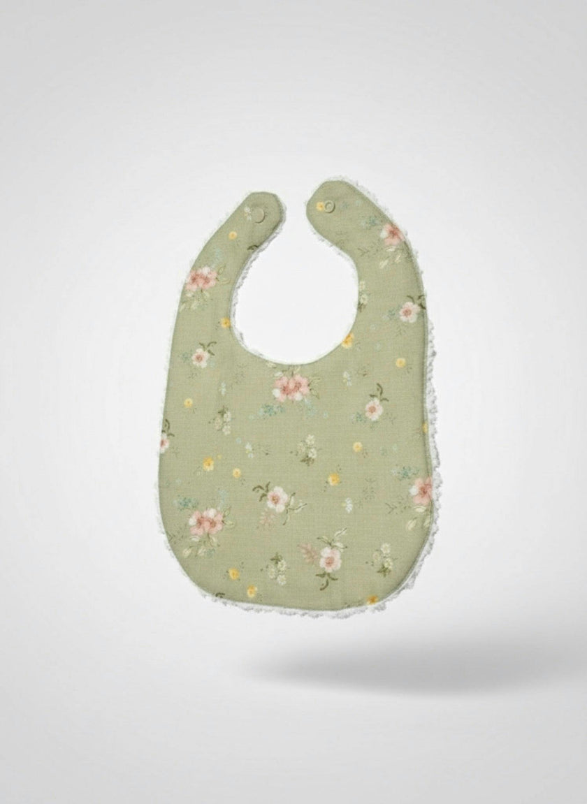 Layette Linen Bib – Hedgerow Floral