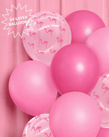 Flamingo Pink Balloons - 24 latex balloons
