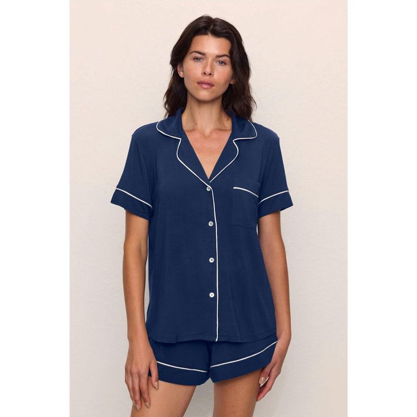 Gisele TENCEL Modal Relaxed Short PJ Set, Blue