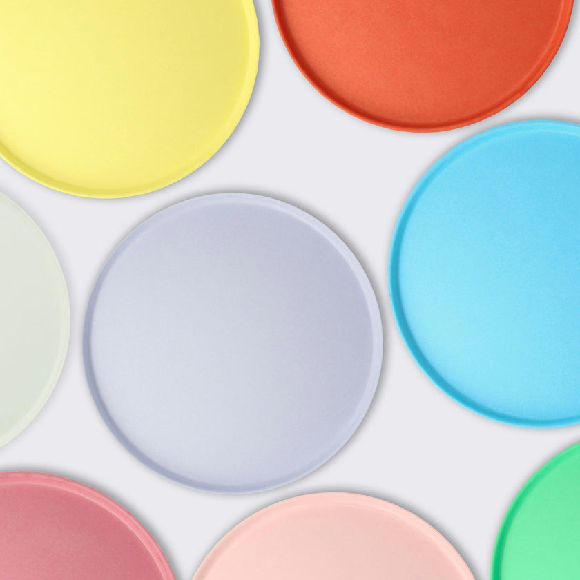 Large Bright Mix Compostable Plates - Big Multipack