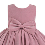 Pink Isalyn Glitter Bow Dress
