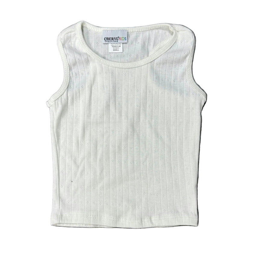 Girls Pointelle Tank Top