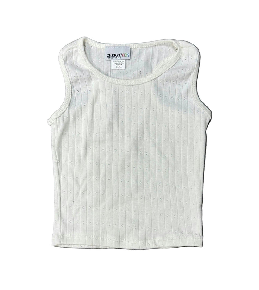Girls Pointelle Tank Top