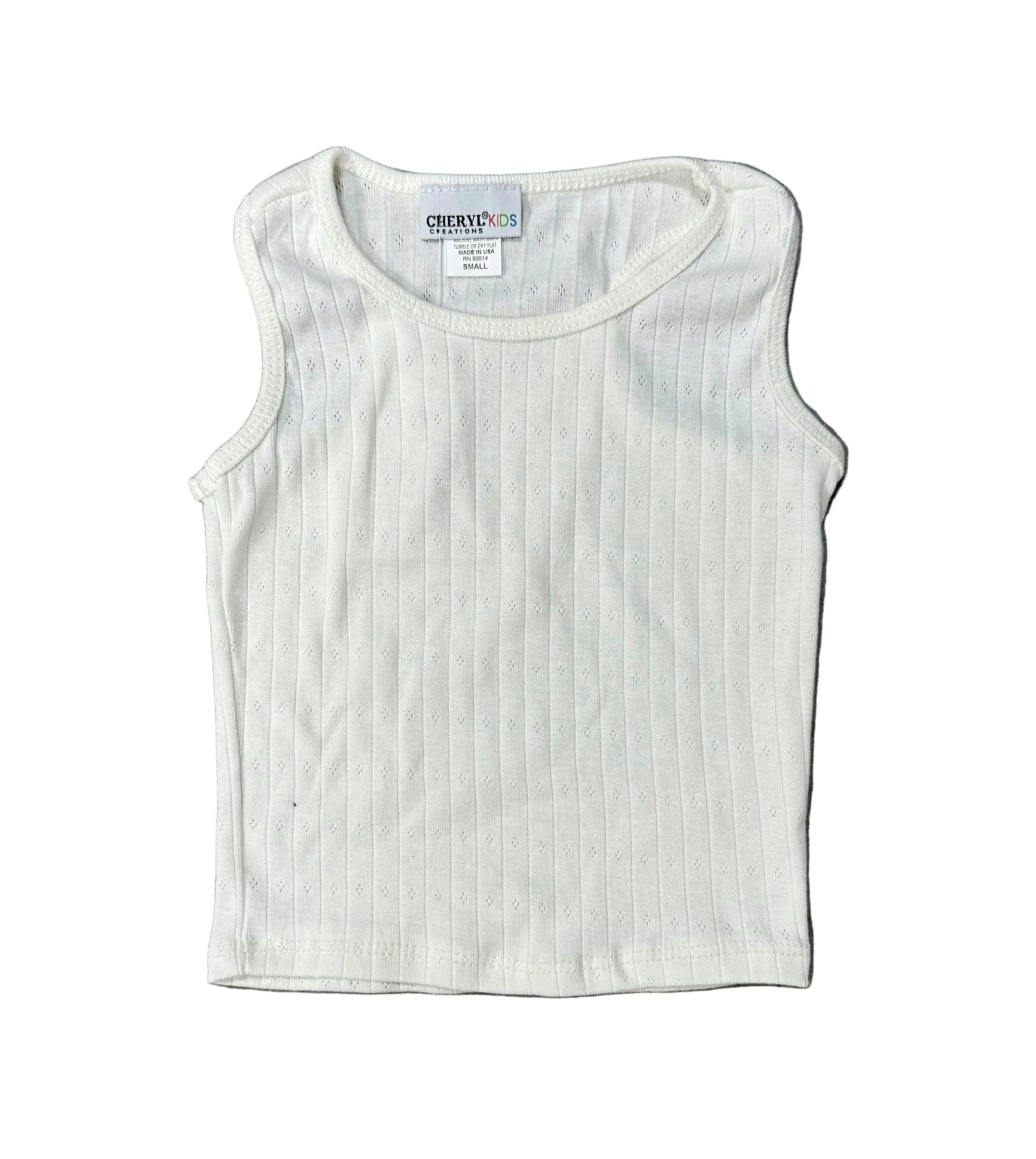 Girls Pointelle Tank Top
