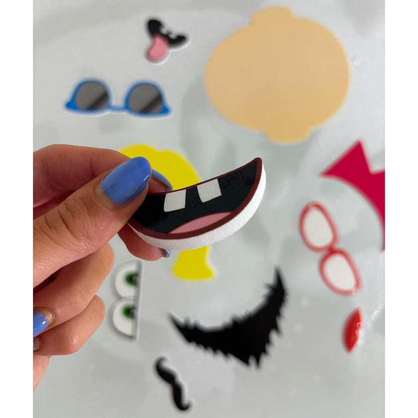 Bath Time: Book & Stickers - Funny Faces