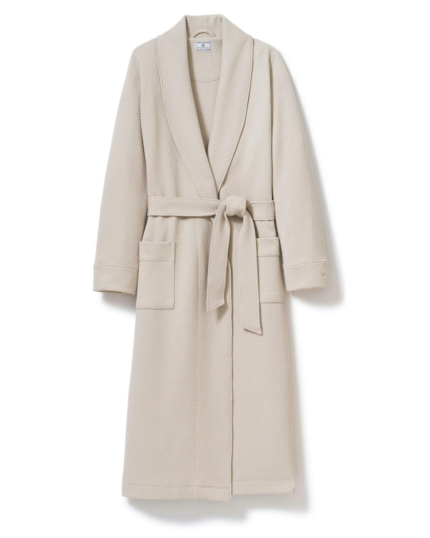 Women's Pima Jacquard Ophelia Robe in Taupe