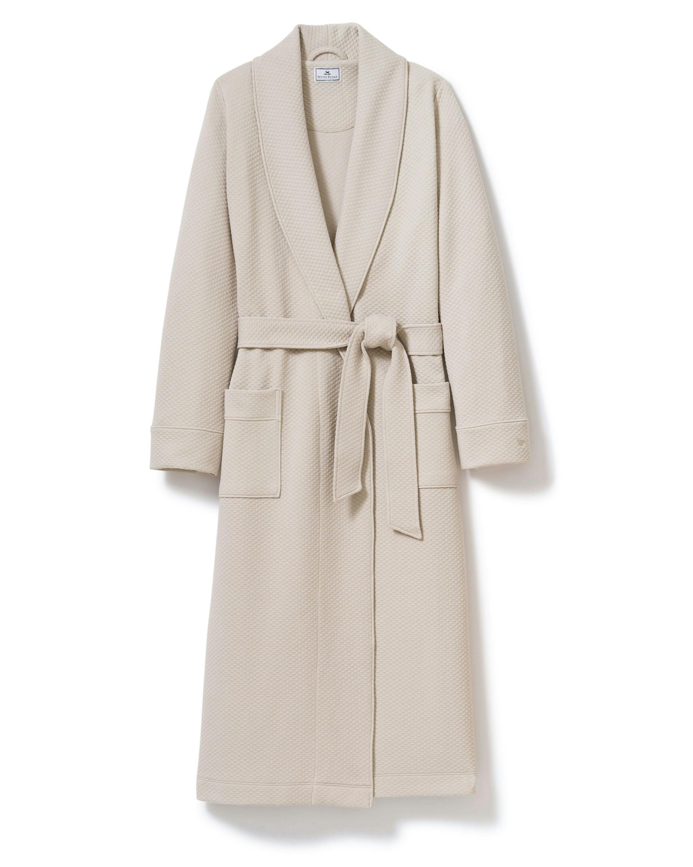 Women's Pima Jacquard Ophelia Robe in Taupe