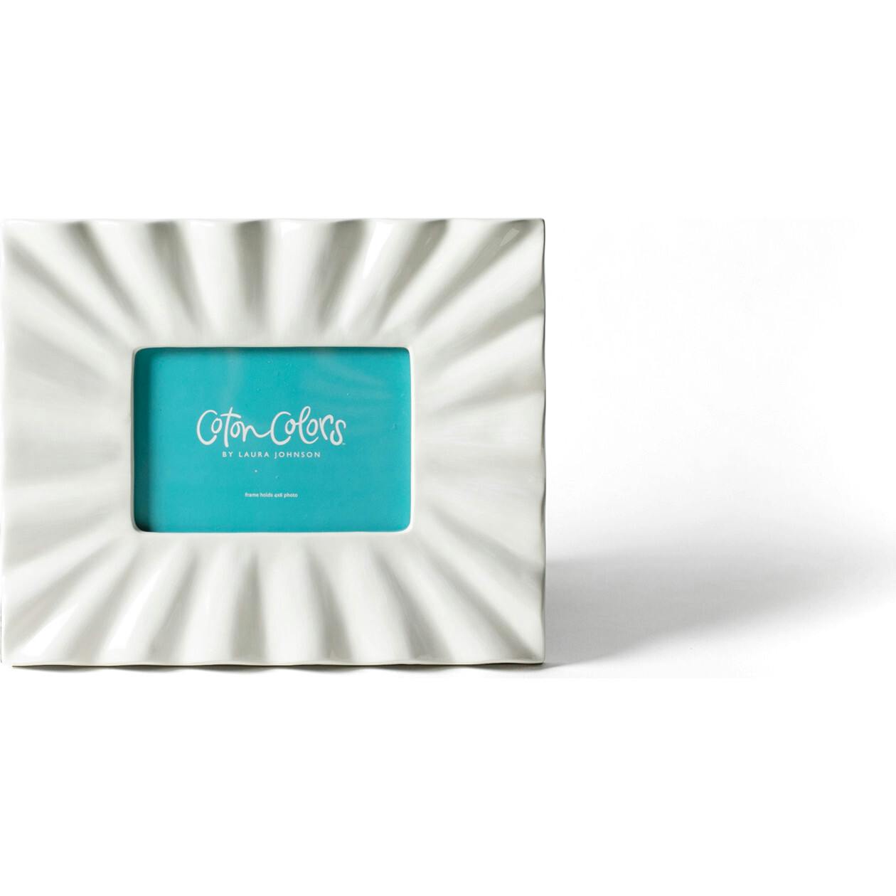 Signature White Ruffle Rectangle Frame