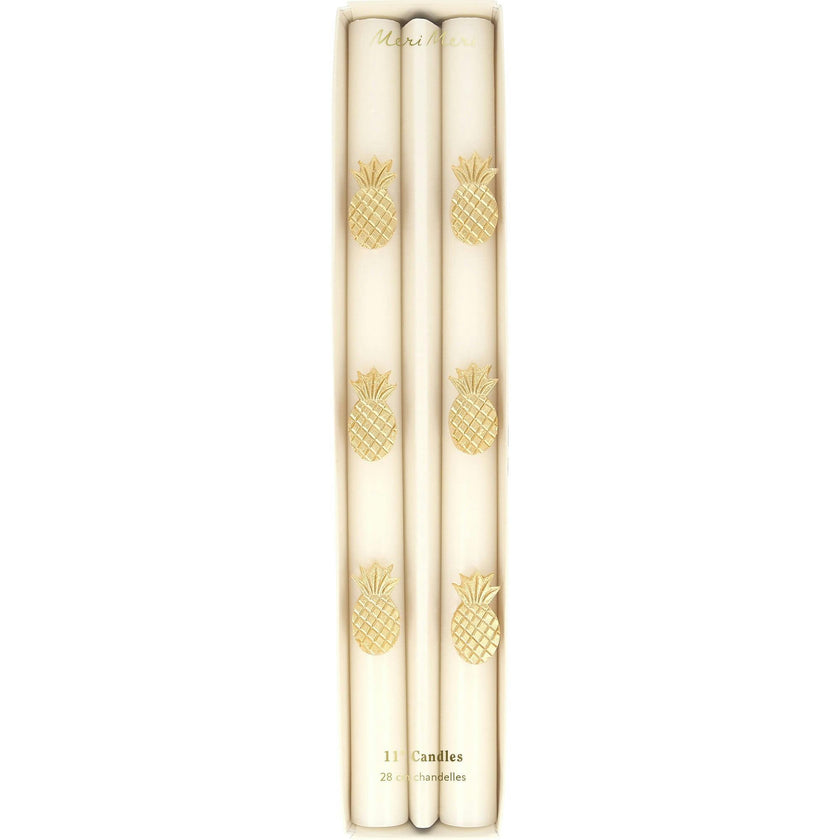 Gold Pineapple Table Candles