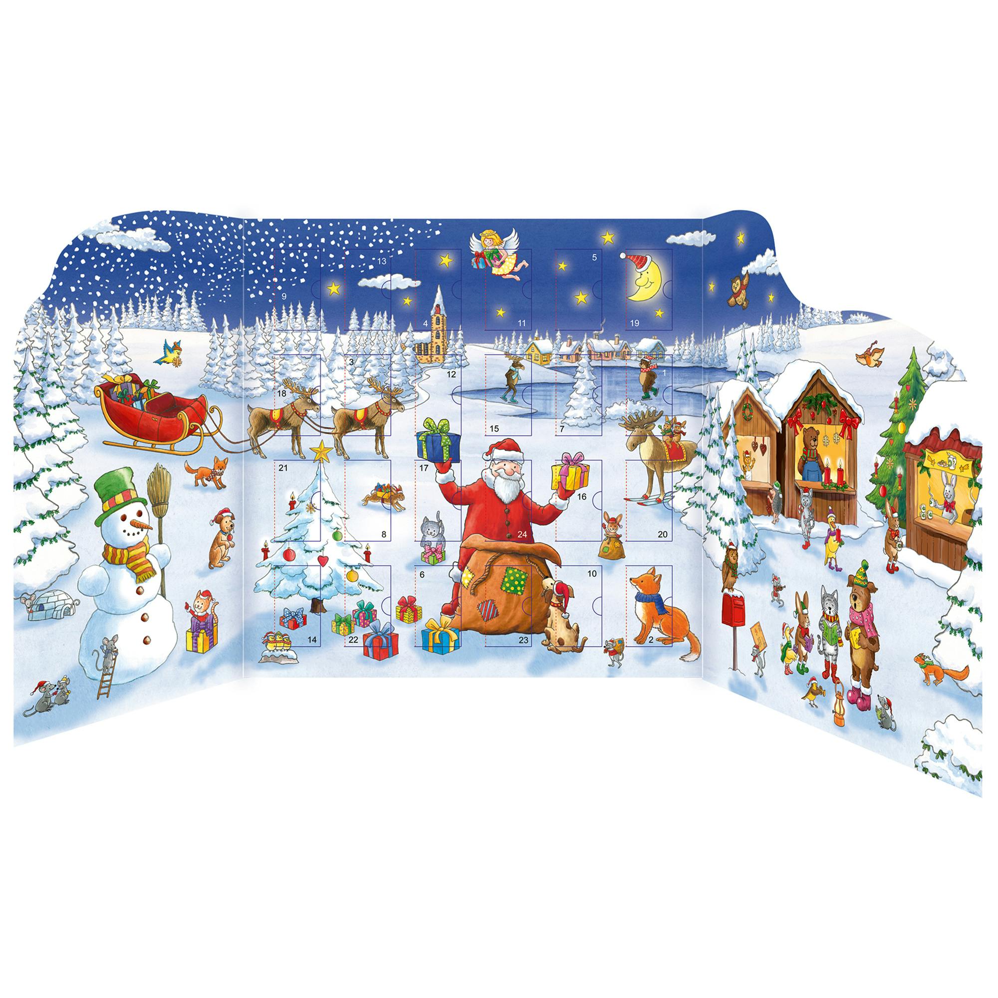 Sticker Book Advent Calendar: Santa