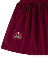 Berry Corduroy Swing Dress, Purple
