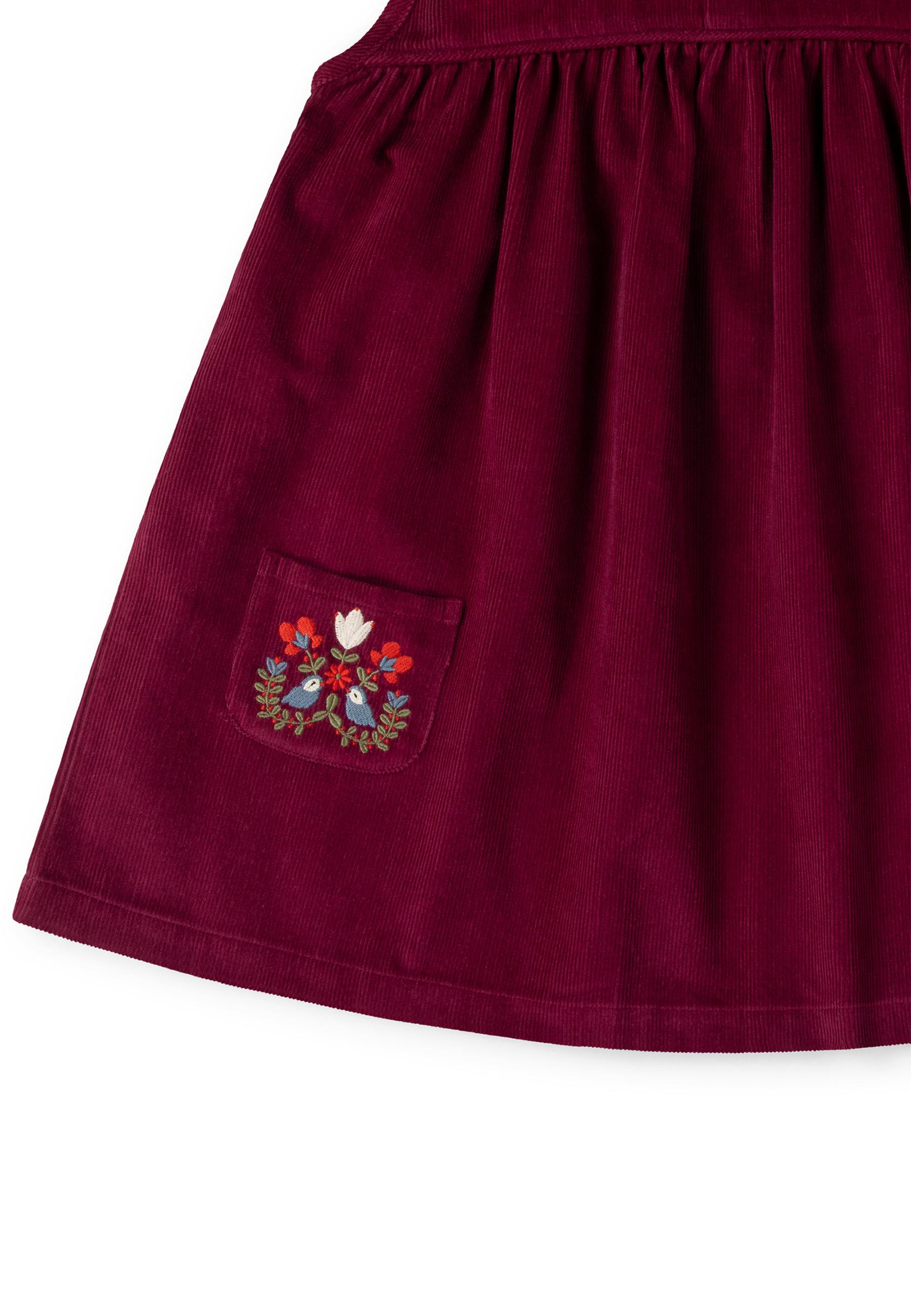 Berry Corduroy Swing Dress, Purple
