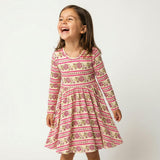 Pomegranate Soiree Bamboo Twirl Dress