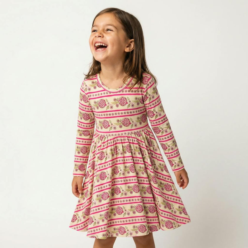 Pomegranate Soiree Bamboo Twirl Dress