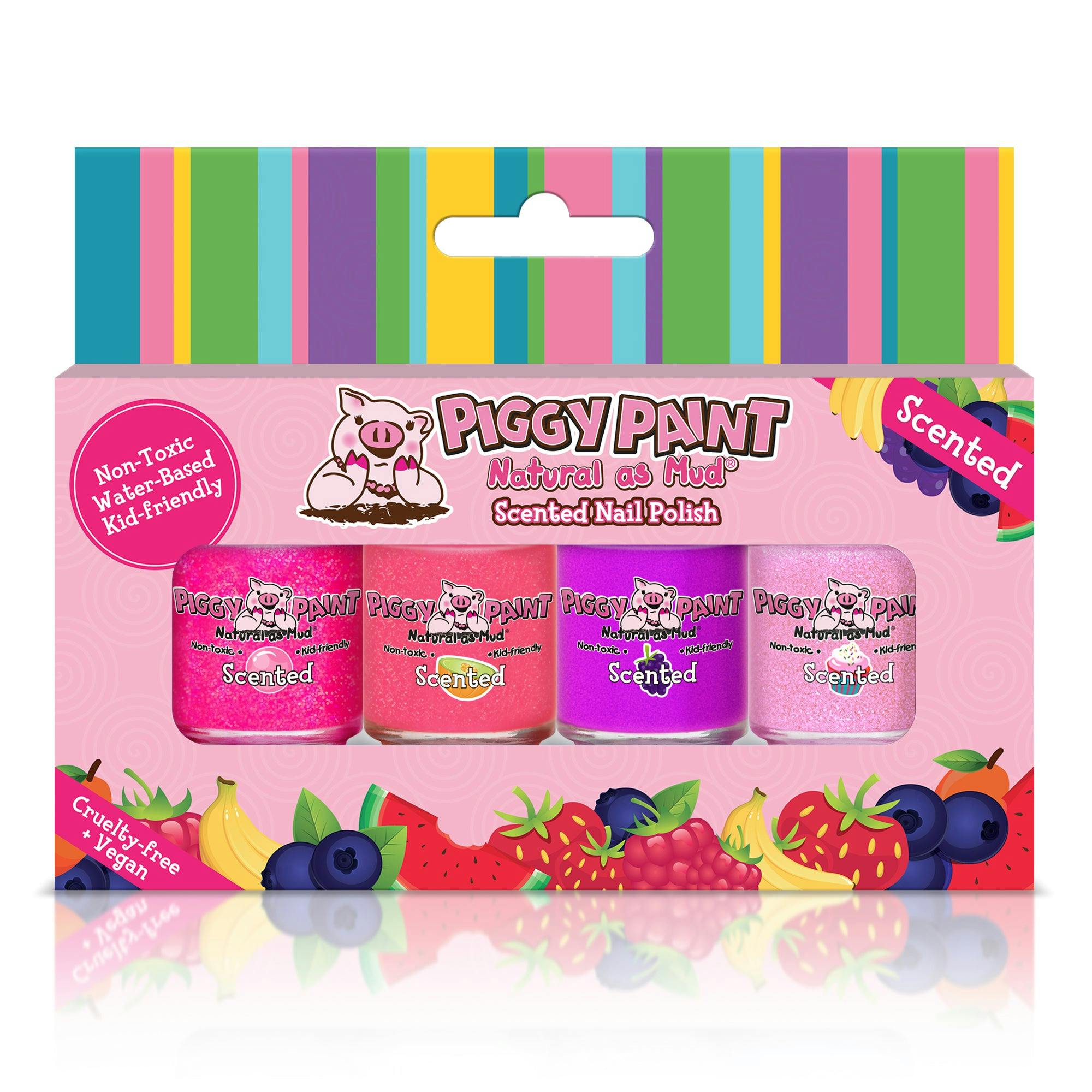 Scented Lucky Lollipop 4 Polish - Gift Set - Kids Non-toxic Nail Polish