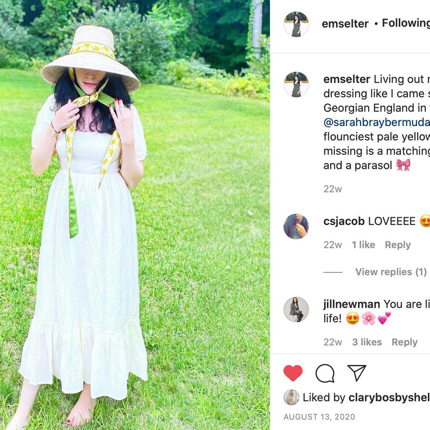 Wildflower Sun Hat (PreOrder Shipping June 15th) - Light Pink Wide & Short Grosgrain Ribbon