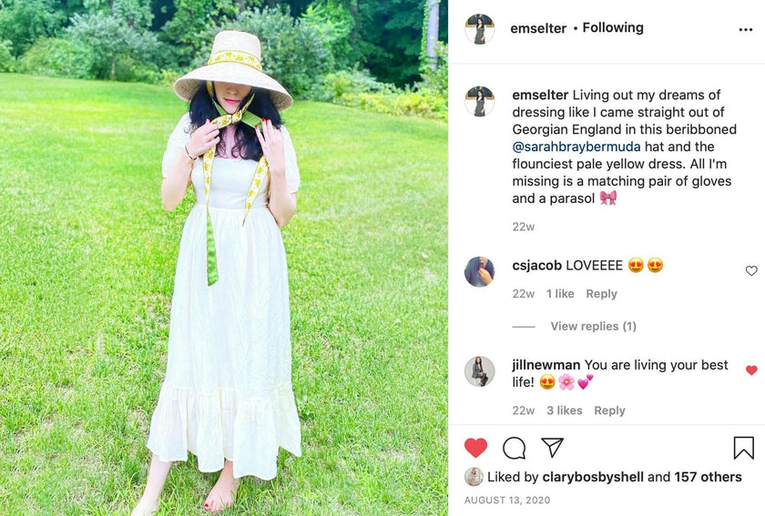 Wildflower Sun Hat (PreOrder Shipping June 15th) - Olive Green Wide & Short Grosgrain Ribbon
