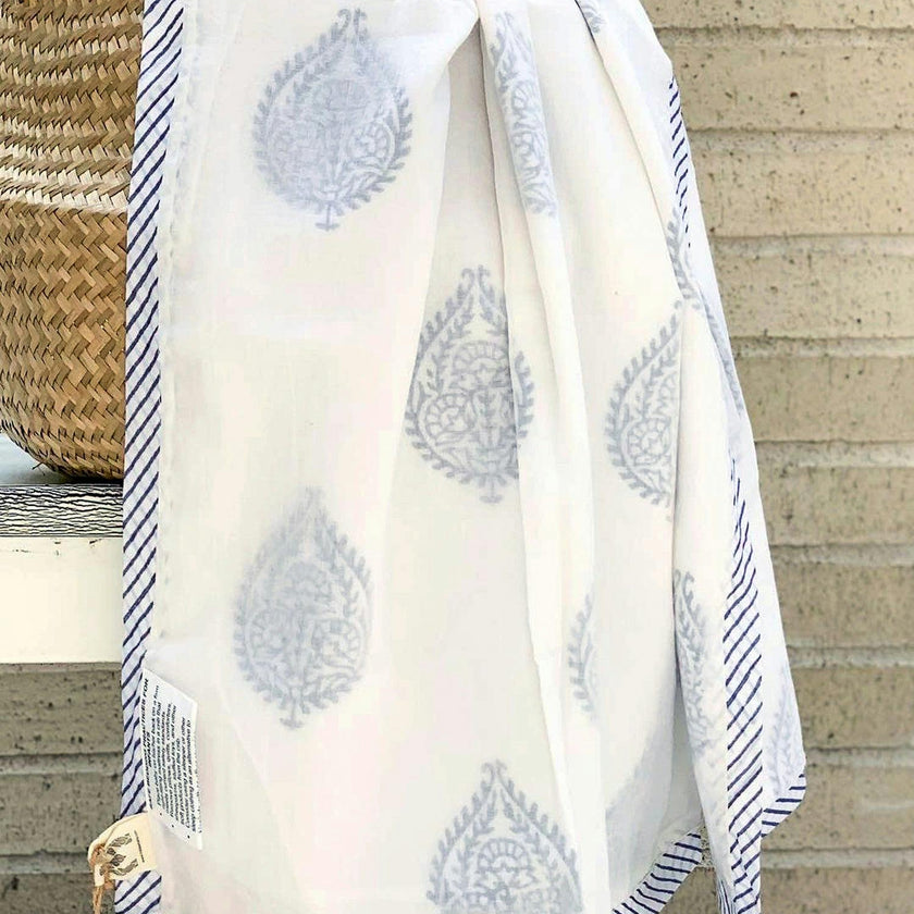 Block-Printed Cotton Dohar