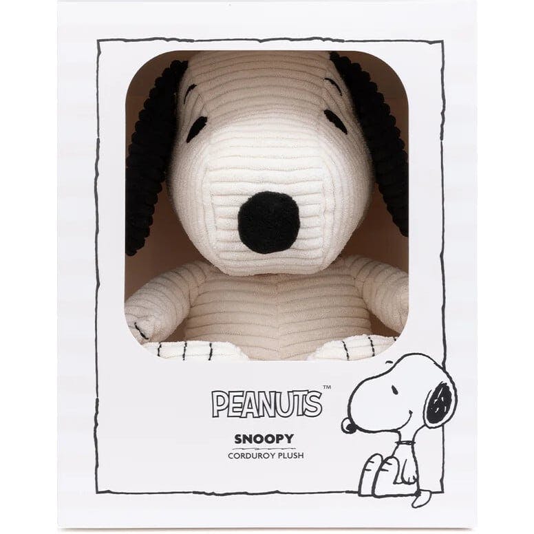 Plush Peanuts Snoopy Corduroy Cream In Giftbox 11"