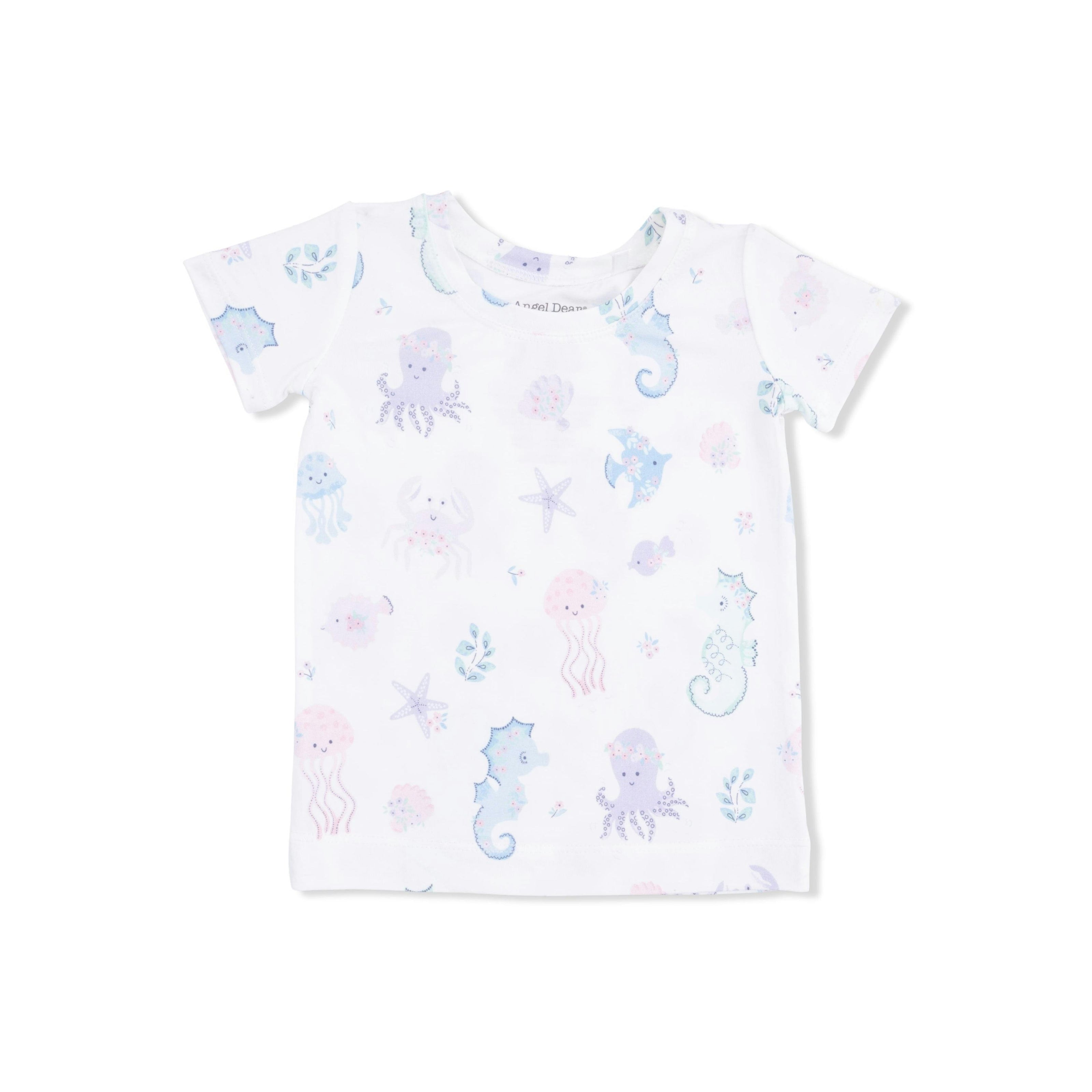 Floral Sea Creatures - Loungewear Short Set