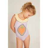 Recycled Strawberry Ruffle One Piece