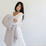 WAFFLE KNIT THROW BLANKETS