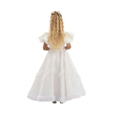 White Raineri Gem Shimmer Overlay Dress