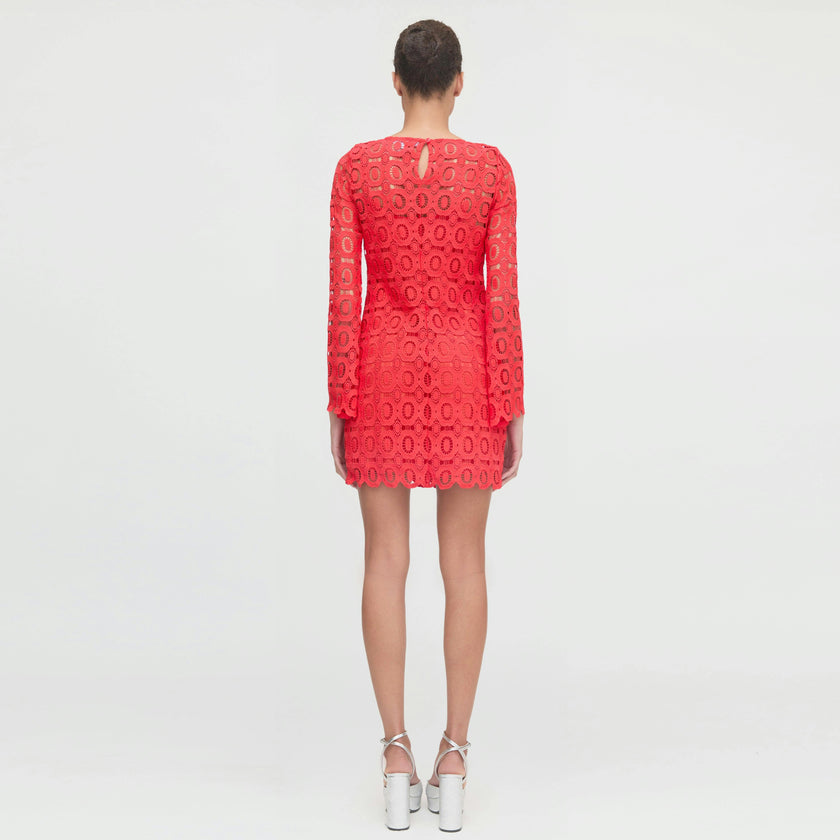 The Eliza Mini Dress - Poppy Lace