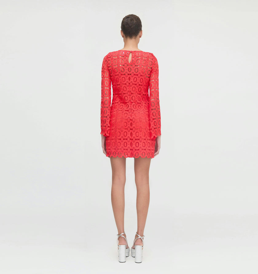 The Eliza Mini Dress - Poppy Lace