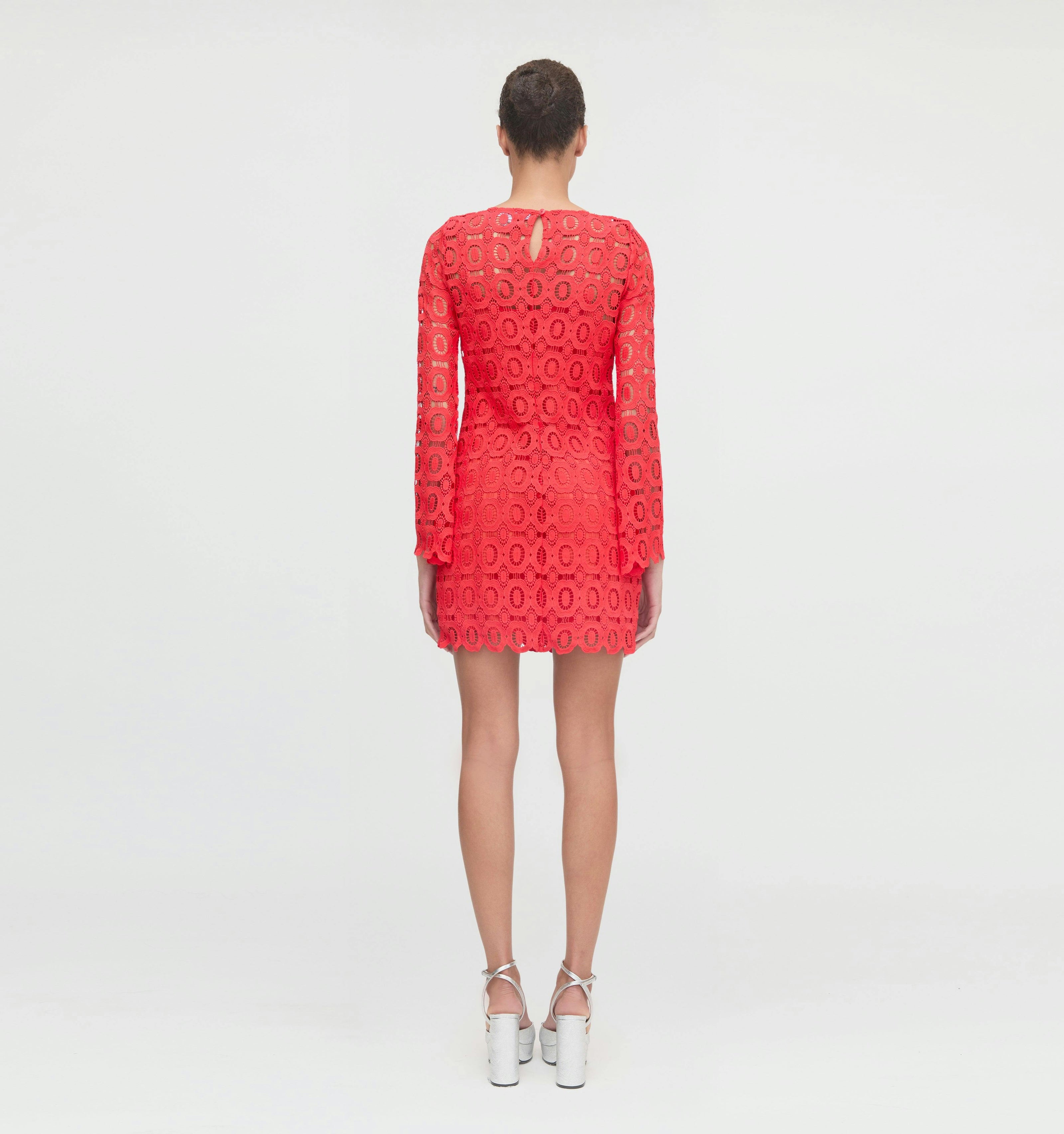 The Eliza Mini Dress - Poppy Lace