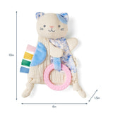 Bitzy Crinkle™ Sensory Crinkle Toy with Teether