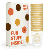 Give Thanks Cups - 30 gold foil plastic cups